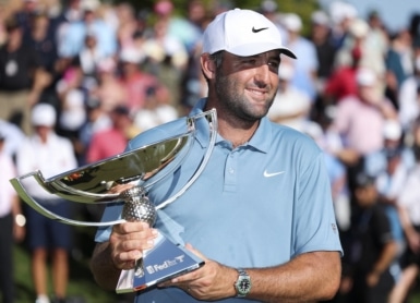 Scottie Scheffler Photo by Kevin C. Cox / GETTY IMAGES NORTH AMERICA / Getty Images via AFP fedexcup