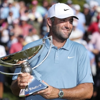 Scottie Scheffler Photo by Kevin C. Cox / GETTY IMAGES NORTH AMERICA / Getty Images via AFP fedexcup