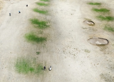 North Wales Golf Club secheresse Photo by Carl Recine/Getty Images