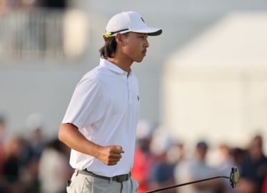 Min Woo Lee Photo by Michael Reaves / GETTY IMAGES NORTH AMERICA / Getty Images via AFP