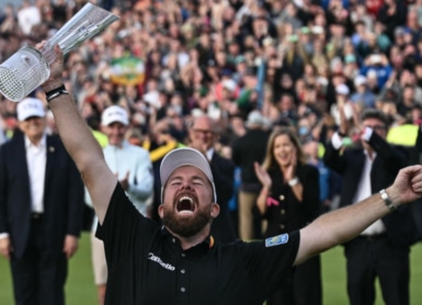 ShaneLowryTrophyIrish Brendan Smialowski / Getty / AFP
