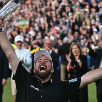 ShaneLowryTrophyIrish Brendan Smialowski / Getty / AFP